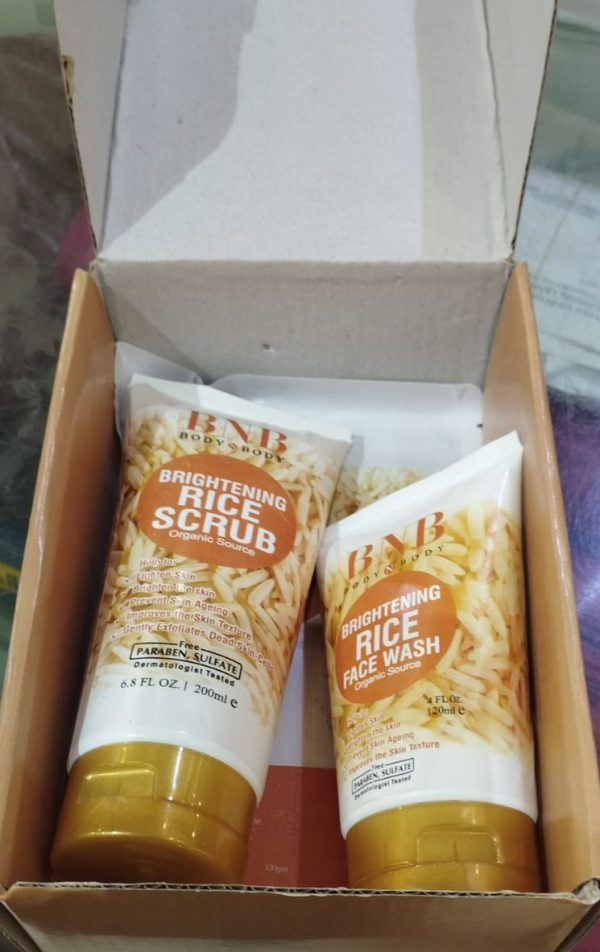 BNB Whitening Rice Extract Bright & Glow Kit